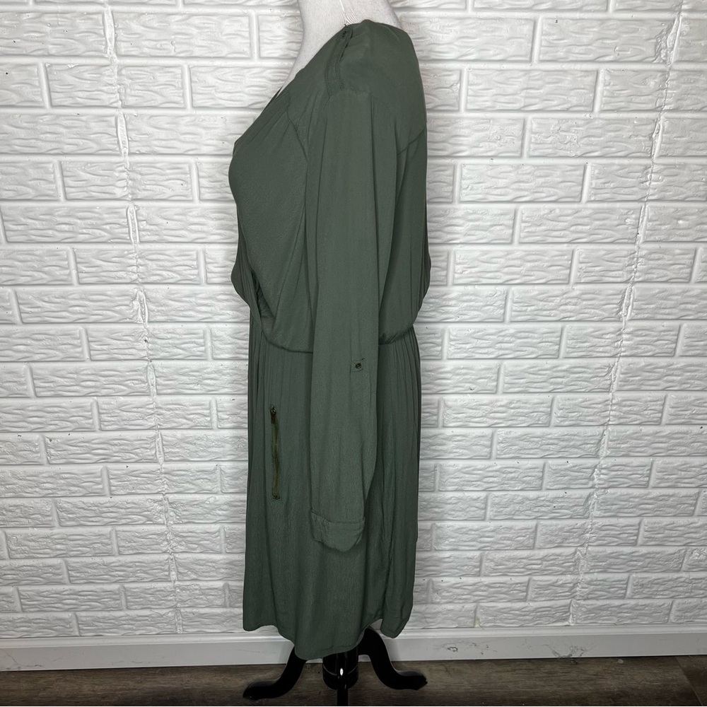 ANTHROPOLOGIE Maeve Lene Green Dress Size L - Picture 6 of 12